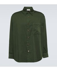Lemaire - Cotton-satin Blend Shirt - Lyst