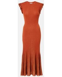 Ulla Johnson - Noelle Knitted Lame Midi Dress - Lyst