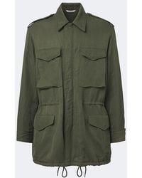 AURALEE - Silk And Linen Field Jacket - Lyst