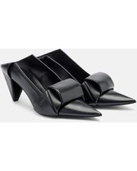 Loewe - Origami Leather Mules - Lyst