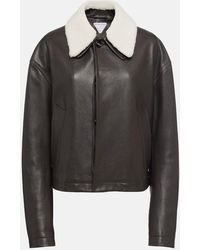 Bottega Veneta - Chaqueta De Piel Con Borrego - Lyst