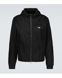 Prada - Cazadora De Re-Nylon Con Capucha, Hombre, Talla - Lyst