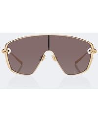 Bottega Veneta - Knot Shield Sunglasses - Lyst