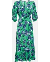 Diane von Furstenberg - Tati Floral Jersey Midi Dress - Lyst