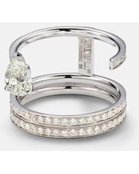 Repossi - Ring Serti Sur Vide Aus 18Kt Weissgold Mit Diamanten - Lyst
