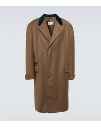 Maison Margiela - Abrigo De Lana Work-In-Progress - Lyst