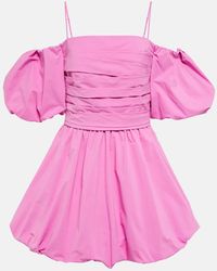 Jonathan Simkhai - Vestido Corto Con Hombros Descubiertos - Lyst