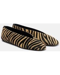 Le Monde Beryl - Luna Calf Hair Ballet Flats - Lyst