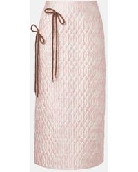 Simone Rocha - Floral Quilted Pencil Skirt - Lyst
