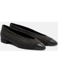 Loro Piana - Ballerinas Rebecca Aus Tweed Mit Leder - Lyst
