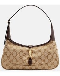 Gucci - Jackie Slim Medium Gg Canvas Shoulder Bag - Lyst