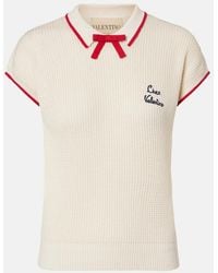 Valentino - Chez Cotton-Blend Sweater - Lyst
