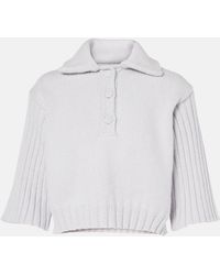 Dries Van Noten - Merino Wool Cashmere Buttoned Sweater - Lyst