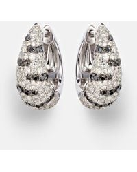 Yvonne Léon - Ohrringe Zebre Aus 18Kt Weissgold (750/1000) Mit Diamanten - Lyst