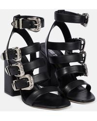 Paris Texas - Tessa Buckle Leather Sandals - Lyst