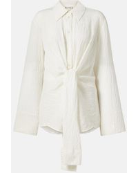 Rohe - Knot-Detail Silk-Blend Shirt - Lyst