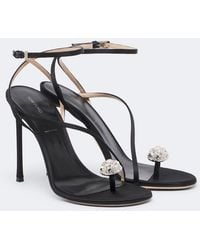 Tom Ford - Cassia Crystal-Embellished Satin Sandals - Lyst