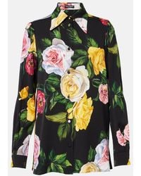 Dolce & Gabbana - Printed Silk Shirt - Lyst