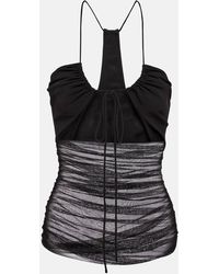 Christopher Esber - Top Aus Seiden-Tuell - Lyst