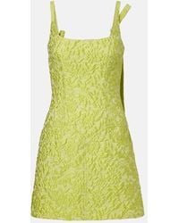 Emilia Wickstead - Eliezer Floral Cloque Minidress - Lyst
