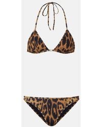 Gucci - Leopard-Print Bikini - Lyst
