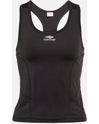 Balenciaga - Top Sportivo Con Logo - Lyst