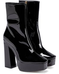 Jimmy Choo Govi 140 Patent Leather Ankle Boots - Black