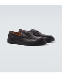 Tod's - Leather Penny Loafers - Lyst