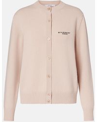 Givenchy - Cropped Wool And Cashmere Cardigan - Lyst