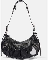 Balenciaga - Le Cagole Xs Leather Shoulder Bag - Lyst