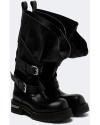 Balenciaga - Venom Leather Combat Boots - Lyst
