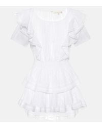 LoveShackFancy - Natasha Cotton Minidress - Lyst