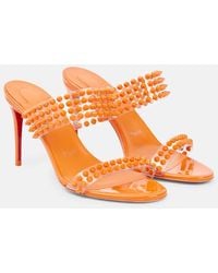 Christian Louboutin - Spike Only 85 Pvc And Leather Sandals - Lyst