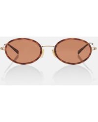 Gucci - Gg Tiny Oval Sunglasses - Lyst