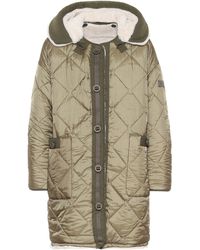 Yves Salomon Army Reversible Shearling Coat - Green