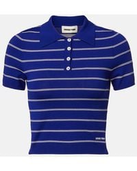 ShuShu/Tong - Striped Polo Shirt - Lyst