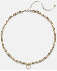 Sydney Evan - Open Heart 14Kt Choker With Diamonds - Lyst