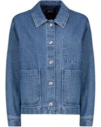 apc denim jacket womens