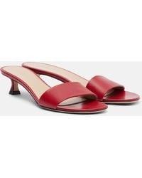 The Row - Combo Leather Slides - Lyst