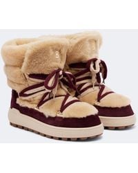 Bogner - Chamonix Shearling And Suede Snow Boots - Lyst