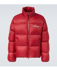 Amiri - Bones Logo Patch-Applique Down Jacket - Lyst