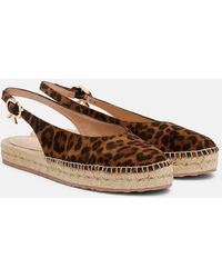 Gianvito Rossi - Paz Suede Slingback Espadrilles - Lyst