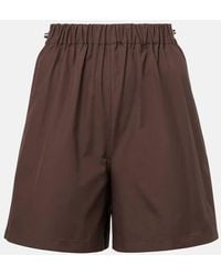 Max Mara - Haway Cotton Poplin Shorts - Lyst