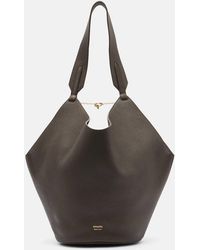 KHAITE - Lotus Small Leather Tote Bag - Lyst