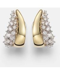 YEPREM - Golden Strada 18Kt And Earrings With Diamonds - Lyst