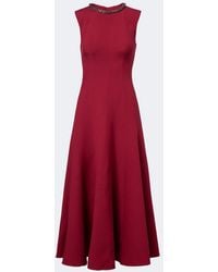 Roland Mouret - Embellished Wool And Silk Midi Dress - Lyst