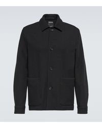 Zegna - Wool And Cotton Jacket - Lyst