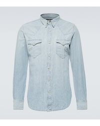 RRL - Buffalo West Denim Shirt - Lyst
