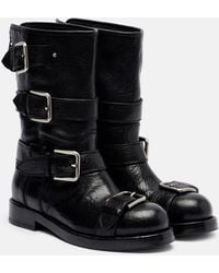 Dolce & Gabbana - Leather Biker Boots - Lyst