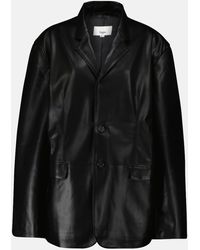Frankie Shop - Blazer Olympia Aus Lederimitat - Lyst
